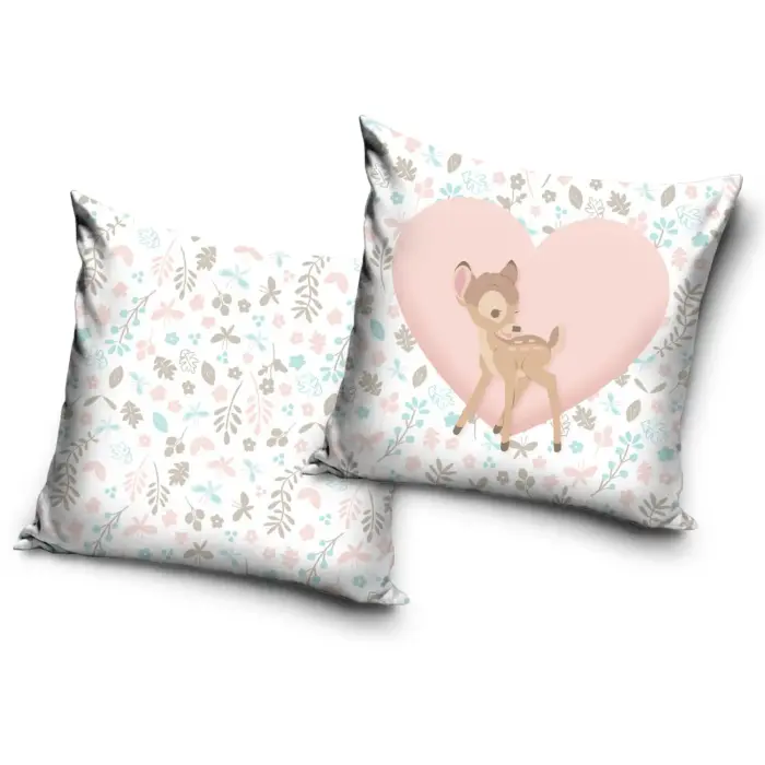 Декоративная наволочка 40x40 cm Bambi White Pink Velvet Carbotex