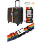 UNIVERSAL SECURITY STRAP FOR SUITCASE 180x5CM WITH PROWORLD CODE MULTICOLOR — Foto 5
