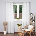 Curtain Basic 145x300 cm, white, with eyelets — Photo 2