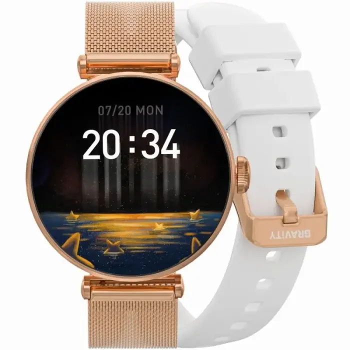 Nutikell Gravity Rose Gold White 2 rihma GT26-2
