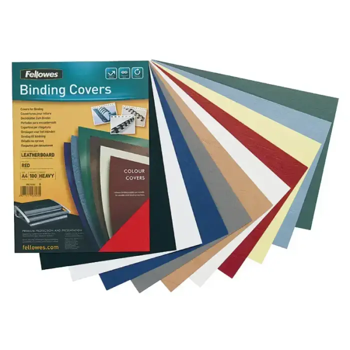 Binding covers FELLOWES Delta, A4, 250 g/m², 100 pcs, black