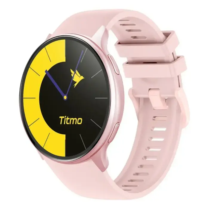 Nutikell TITMO O-200 (GPS, AMOLED, Bluetooth kõned, silikoonrihm) roosa