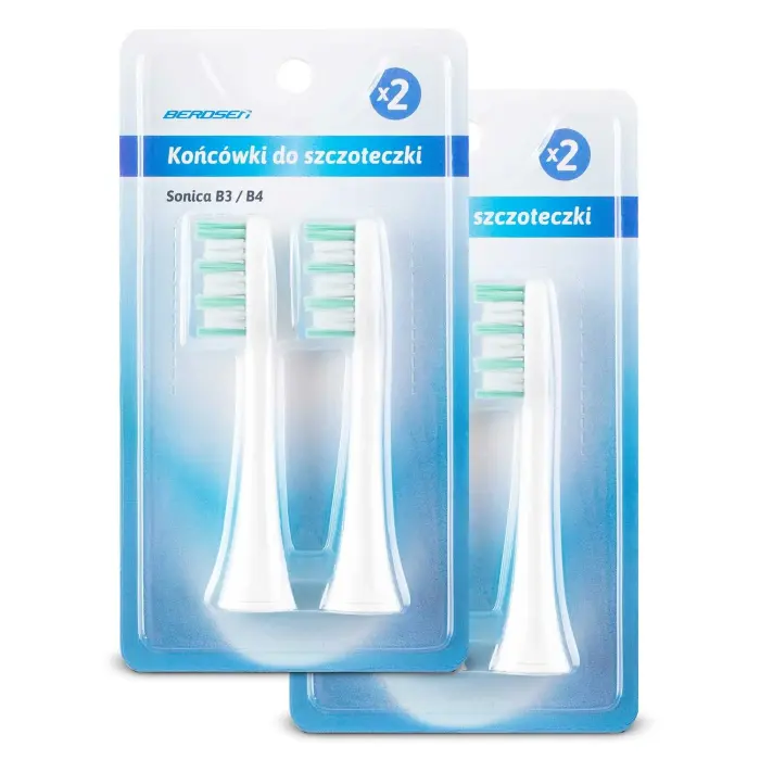 Berdsen Sonic Toothbrush Replacement Heads, 4 pcs