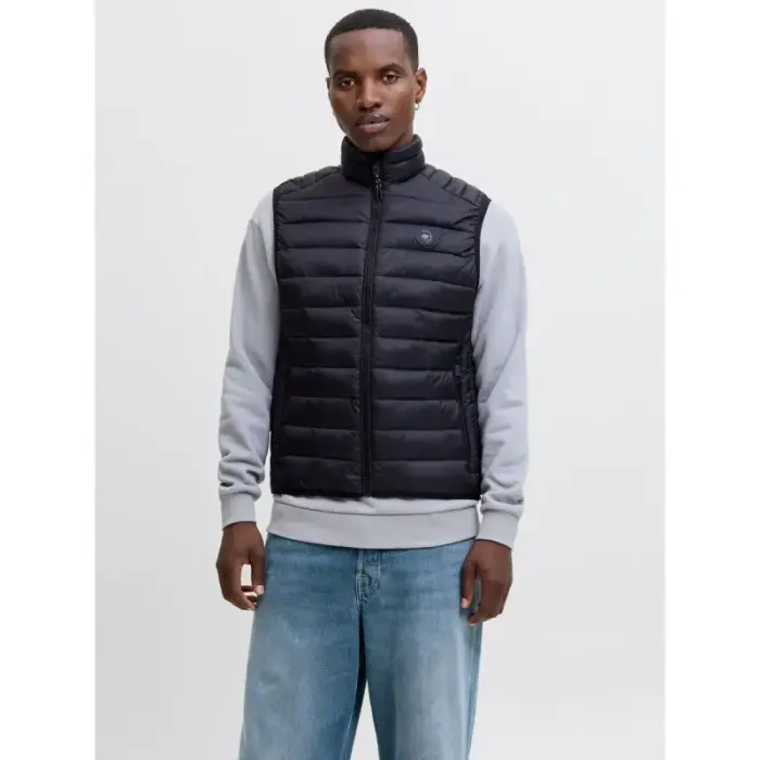 Jack&Jones Vīriešu veste JJEBRADLEY LIGHT BODYWARMER COLLAR NOO 12280973 BLACK, izmērs XL