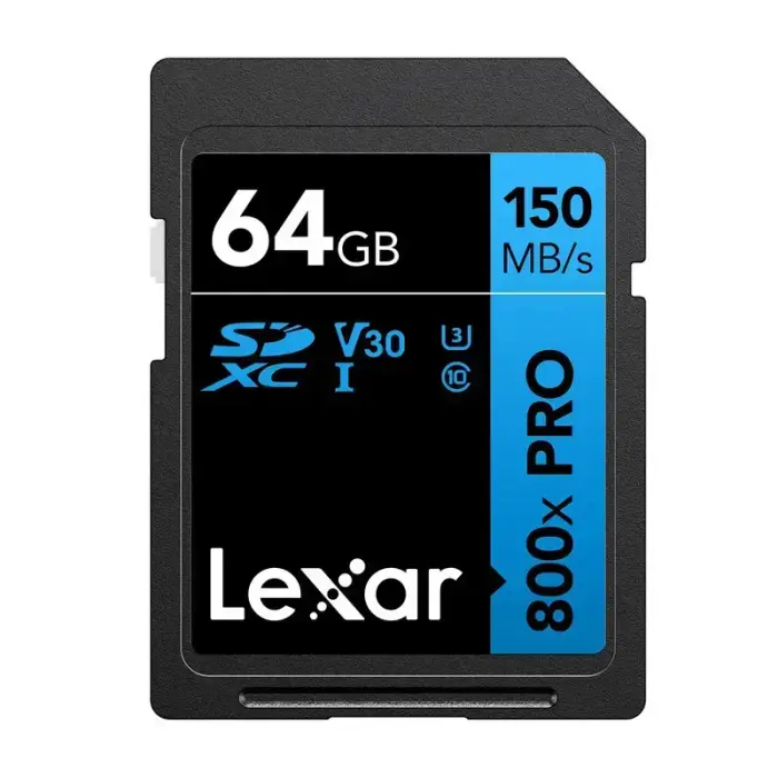 Карта памяти Lexar Professional 800x Pro SDXC 64GB