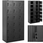 Szafa skrytkowa depozytowa metalowa socjalna zamykana na klucz - 18 skrytek Foto 1