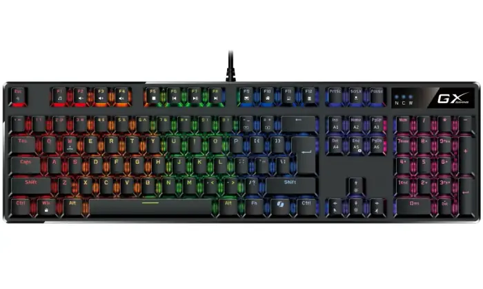 GENIUS GX GAMING Scorpion K12/ wired/ mechanical/ Brown Switches/ RGB/ Copilot/ USB/ black/ CZ+SK layout