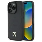 DKNY iPhone 16 Pro Max kõva ümbris - Black Repeat Pattern Stack Logo MagSafe — Foto 1