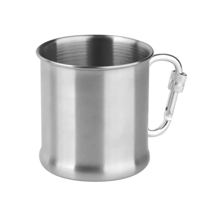 Mil-Tec Reisitass karabiiniga - 250 ml - Roostevaba teras
