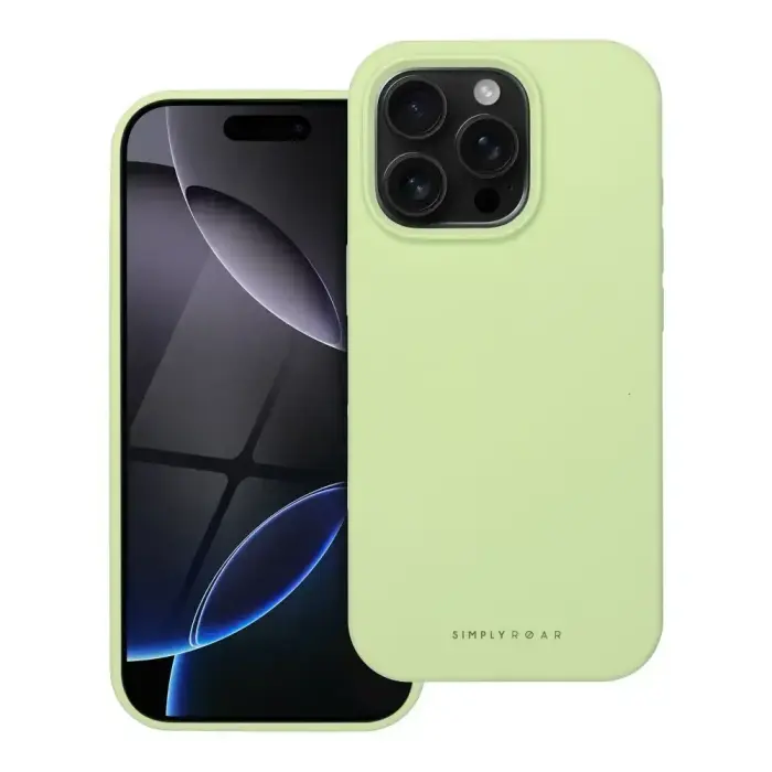 ROAR CLOUD SKIN Silikona maciņš priekš iPhone 16 Pro, Gaiši zaļš