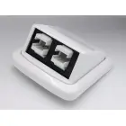 XtendLan FTTH optical socket TANGO, 2× SC, white (without SC adapters) — Фото 2