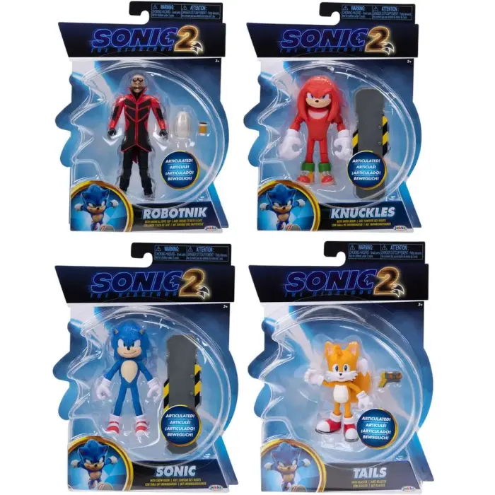 Sonic the Hedgehog Sonic 2 assortiment kujuke – 10 cm
