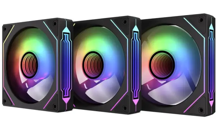 Krux ventilators Corvus 120 ARGB KIT / 3x120 mm ARGB fan / infinity mirror efekt