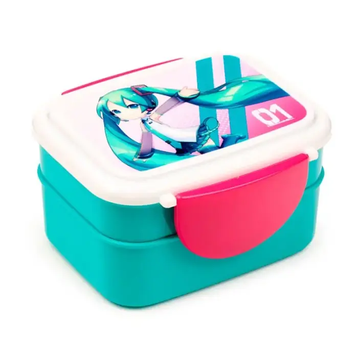 Hatsune Miku priešpiečių dėžutė + stalo įrankiai