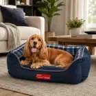 Dog bed cat bed with cushion cot l — Photo 2