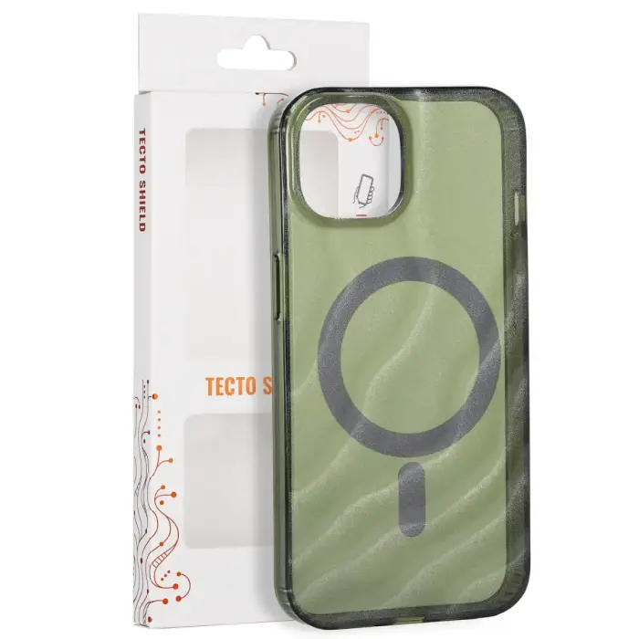 Tecto Shield Desert Mag case for iPhone 13 / 14 6,1" dark olive