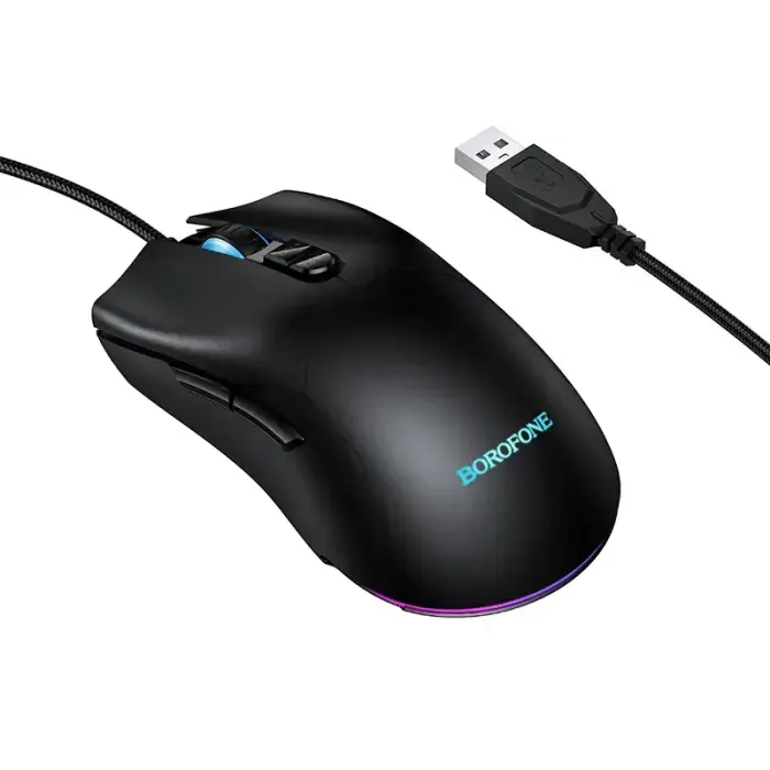 Borofone BG18 Valeroso belaidė pelė – juoda