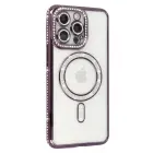 Bling MagSafe vāks iPhone 16, violets — Foto 2