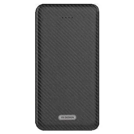 YK-DESIGN YKP-021 Power Bank | 10000 mAh | 10.5W | USB-A, Micro-USB | Black