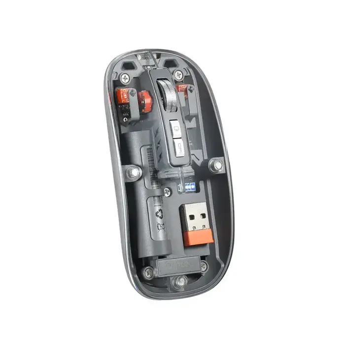 Cliptec RZS630 juhtmevaba optiline hiir – läbipaistev