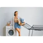 Standing Foldable Clothes Drying Rack, 22 m Line, Black — Photo 6
