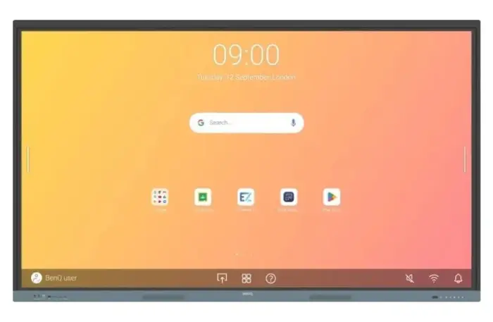 BENQ jutiklinis panel 85" RE8604A/ UHD 4K/8GB I 64GB /provoz 18/7/ HDMI/DP/ USB-C/ LABN/Android 13/40 jutiklinisch bodů