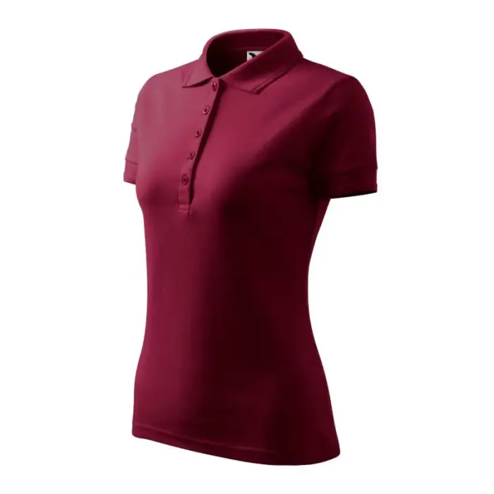 Women's Pique Polo Polo Shirt (garnet) - Size: 2XL