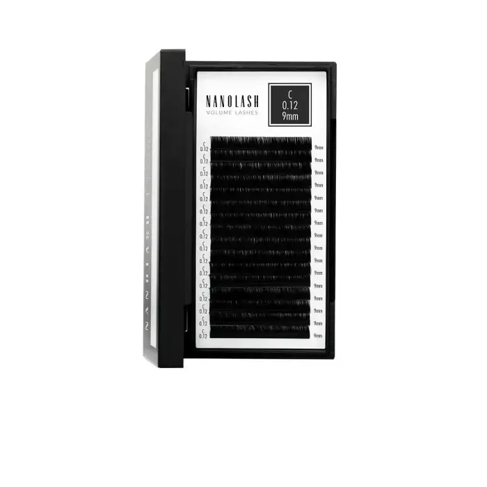 Nanolash - Volume Lashes Dirbtinės blakstienos 012 C 9 mm 1 vnt.