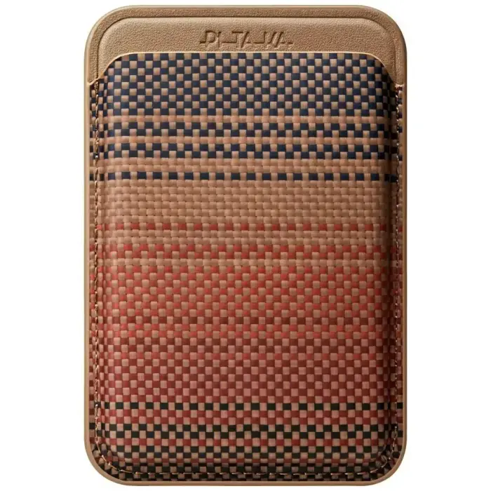 Magnetiline rahakott PITAKA Woven Wallet MagSafe telefonile sunset