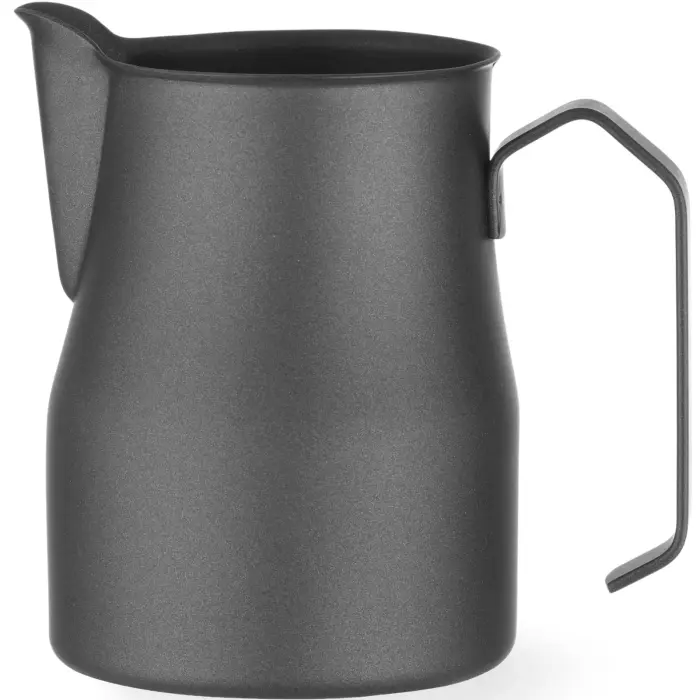 Milk frothing pitcher for latte cappuccino, 0.7 L, black - Hendi 451045