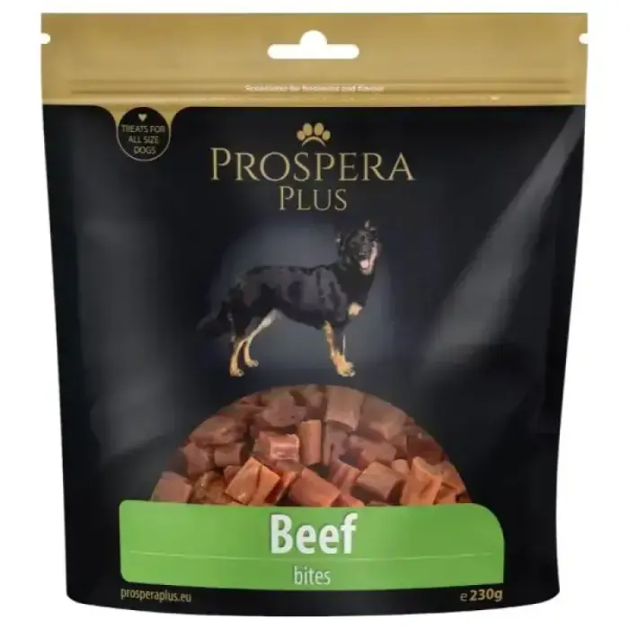 Suņu kārumi – Prospera Plus Liellopa gabaliņi, 230 g