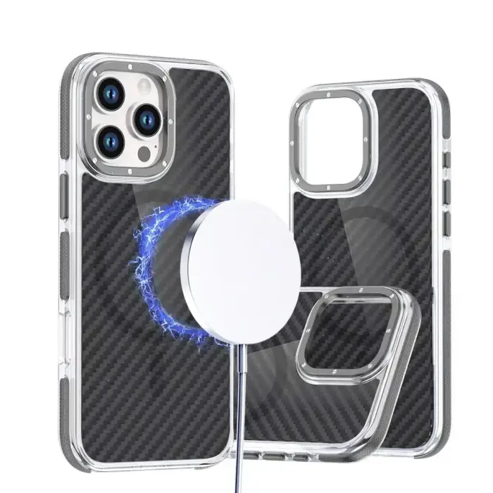 Fiber Case for iPhone 17, MagSafe compatible, Gray