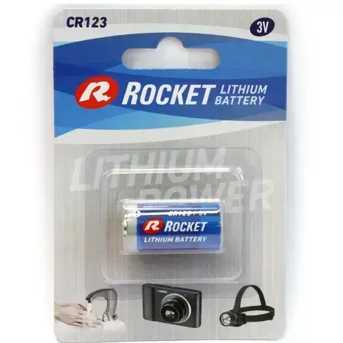 Rocket CR123 Lithium Battery, 1 pc.