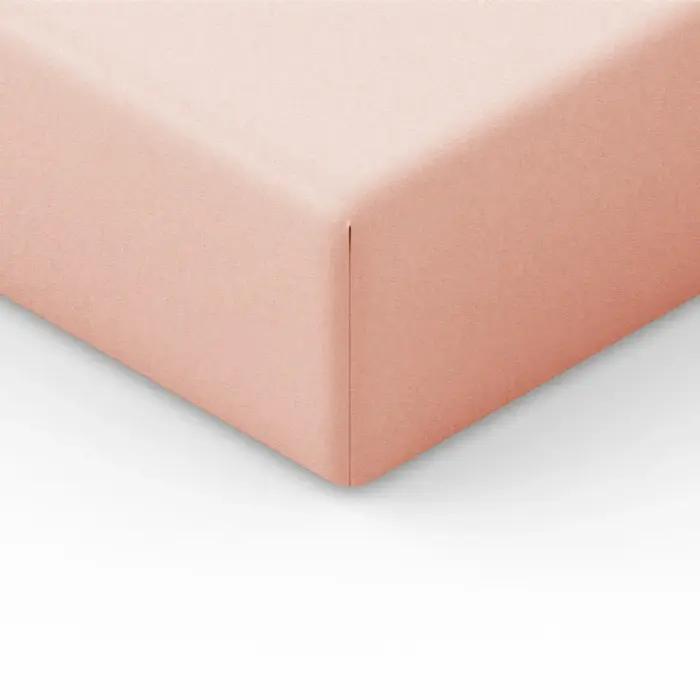 Jersey Fitted Sheet 180x200 cm, Powder Pink J24