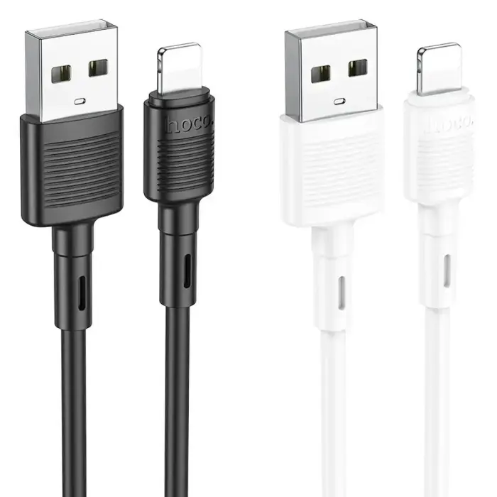 Cable USB A to Lightning Hoco 2,4A 1 m X83 white Foto 4