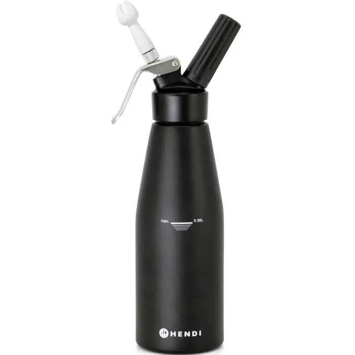 Hendi Kitchen Line N2O putukrējuma sifons, 0.98L - Melns