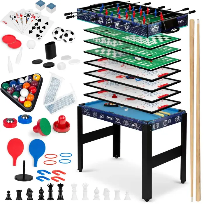 Multi-game table 12-in-1 106x59x90 cm NS-801 Black