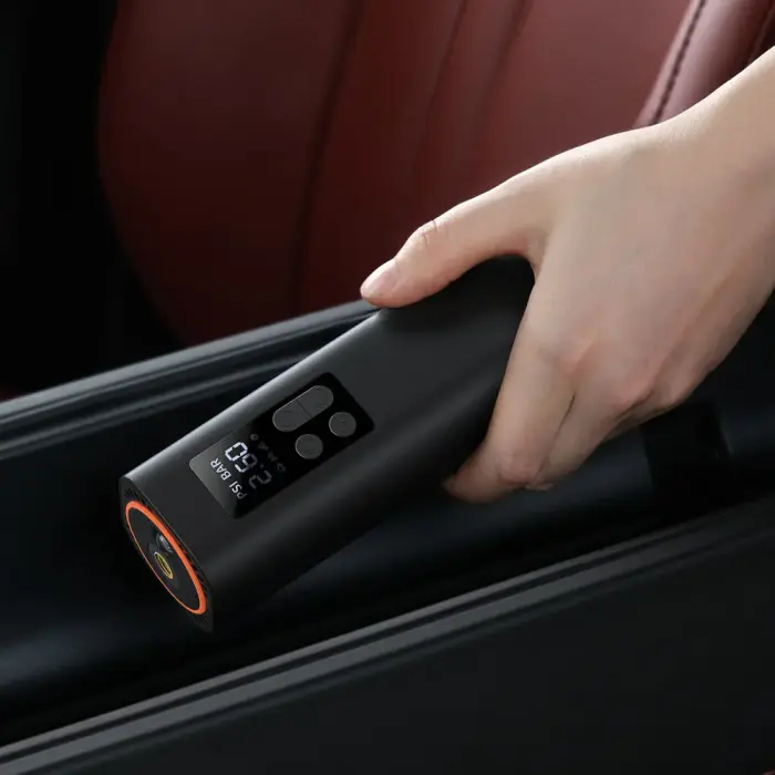 Baseus mini auto õhukompressor rehvipump 12V – must Photo