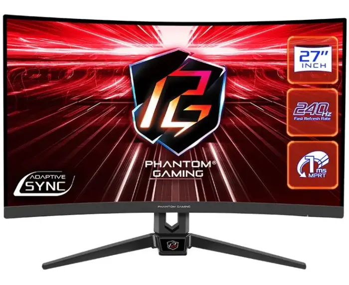 Phantom Gaming by Asrock Monitor PG27F15RS1A prohnutý  27" / VA / 1920x1080 /240Hz/ 300cd/m2 /1ms/DP/2x HDMI/speaker/VESA