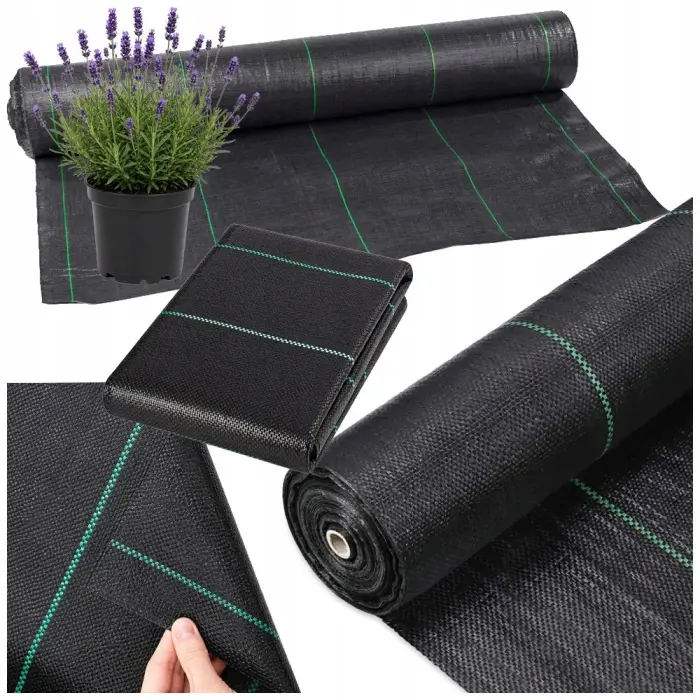 Biezs agrovlāks agrotīkls 70 g, 1 x 50 m, pretnezāļu agrotīkls, melns