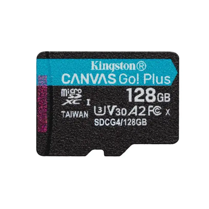 Карта памяти Kingston 128GB microSDXC Canvas Go! Plus