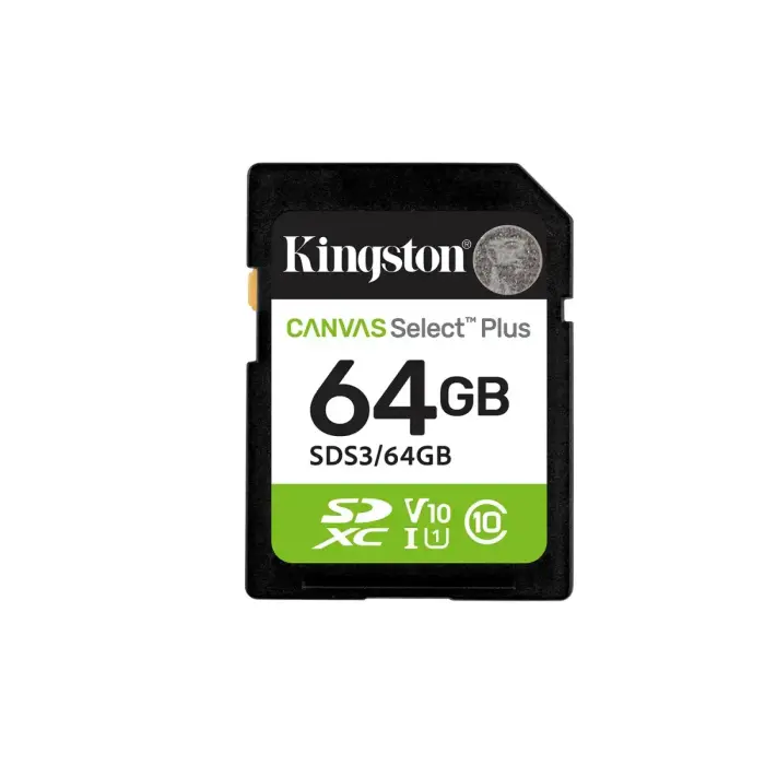 Kingston 64GB Canvas Select Plus карта microSD