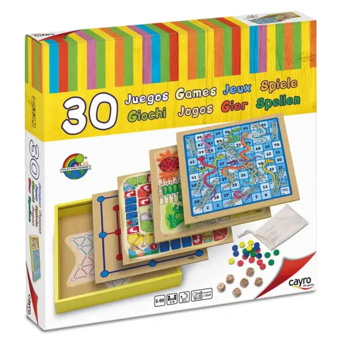 komplekt 30 puidust board games