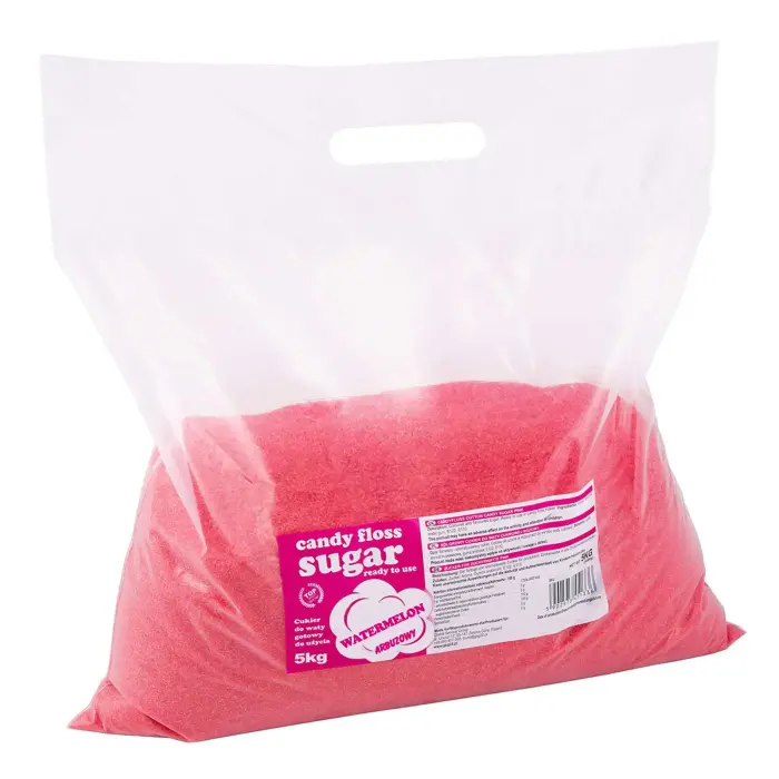 Värviline suhkruvatt suhkur, arbuusimaitse, 5 kg