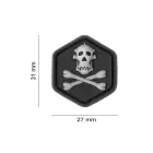 Gorilla Hunter Skull Cat Eye Rubber Patch — Photo 2