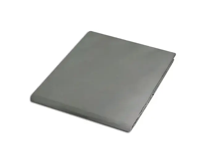 Satin flat sheet 160x220 cm, grey