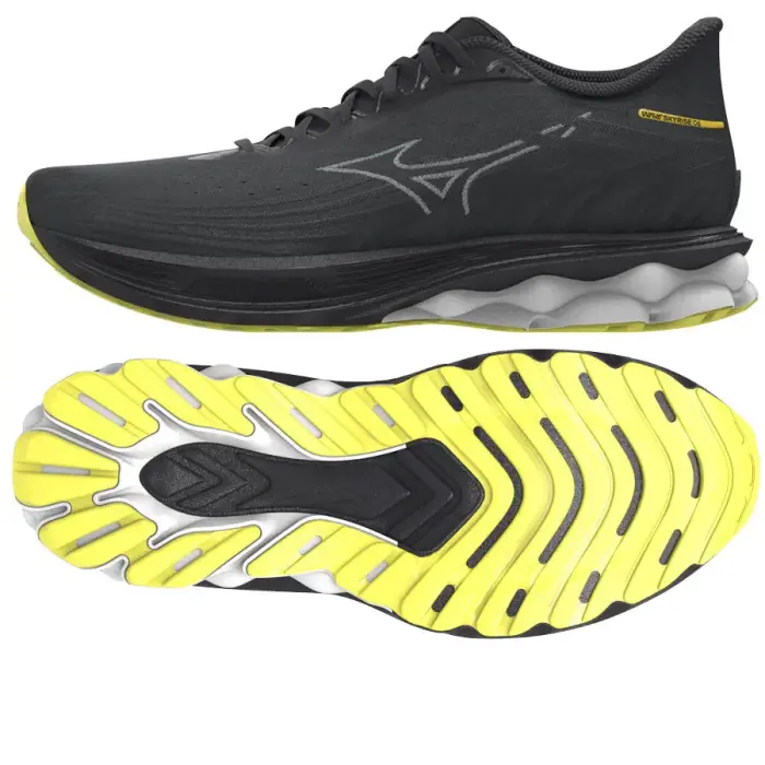 Mizuno WAVE SKYRISE 6 J1GC250952 Melni skriešanas apavi 42 Melns