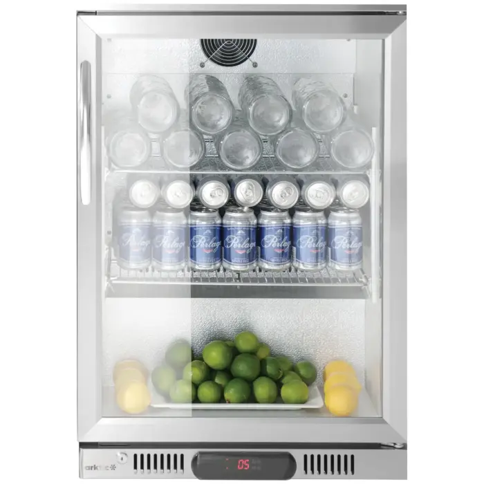 Arktic Po stalviršiu montuojamas baro šaldytuvas su 1 durimis, LED, 75 L, 120 W, 53x50x84 cm - Sidabrinis