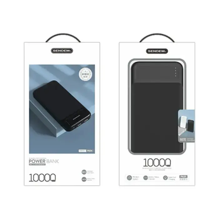 SENDEM PK91 Power Bank 10000 mAh 10.5W Black