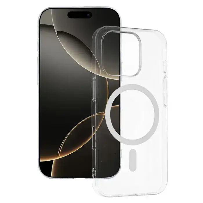 Transparent Slim MagSafe Case for iPhone 16 Pro